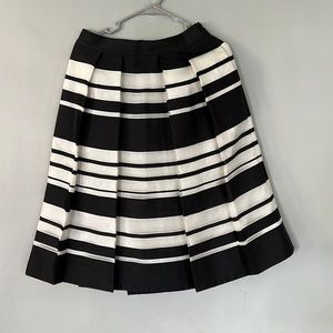 Kate Spade Black Cape Stripe Organza Skirt…Size 4